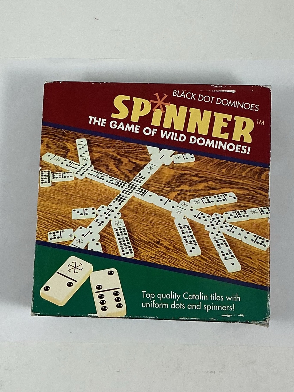 Sealed Vintage 1983 Black Dot Spinner Dominoes Deluxe Game In Box